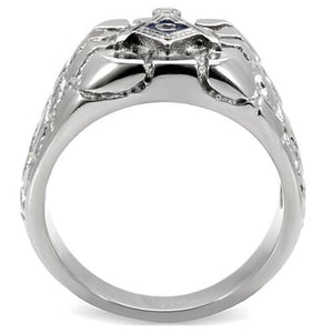 TK8X039 High polished (no plating) Stainless Steel Ring with No Stone in No Stone