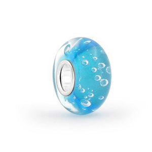 Bubble Murano Glass Bead Charm 925 Sterling Silver