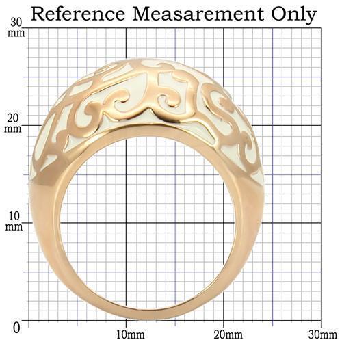 0W210 Rose Gold Brass Ring with No Stone in No Stone - Joyeria Lady