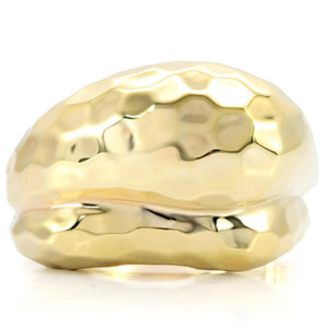 1W036 Gold Brass Ring with No Stone in No Stone