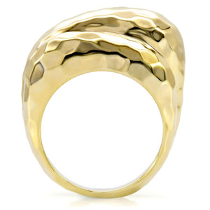 1W036 Gold Brass Ring with No Stone in No Stone