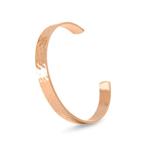9.9mm Hammered Solid Copper Cuff