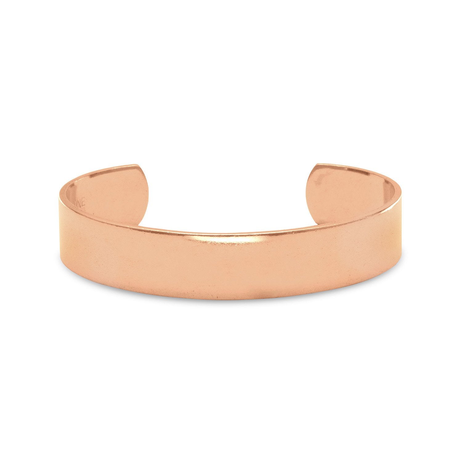 Polished Solid Copper Cuff Bracelet - Joyeria Lady