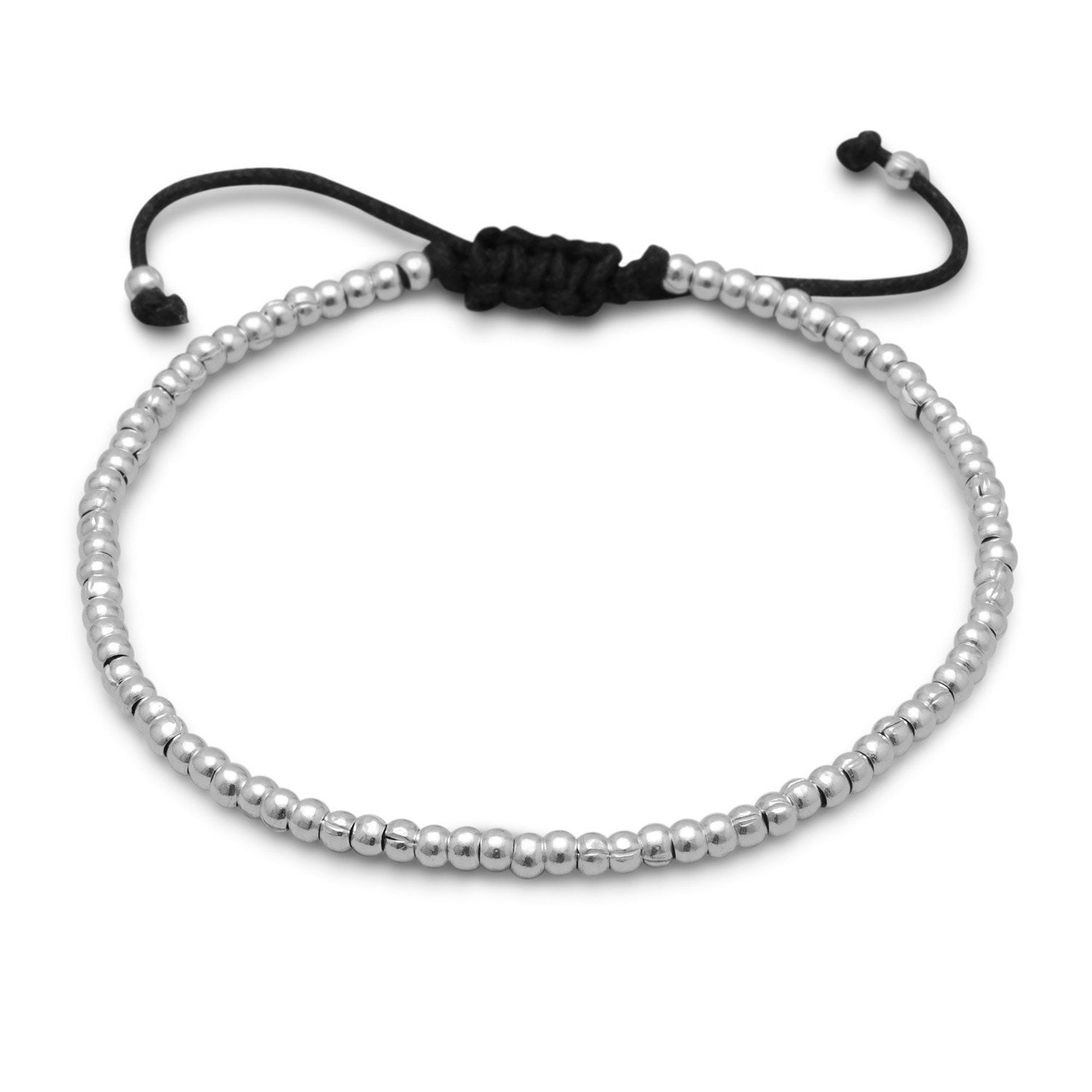 Adjustable Textured Bead Bracelet - Joyeria Lady