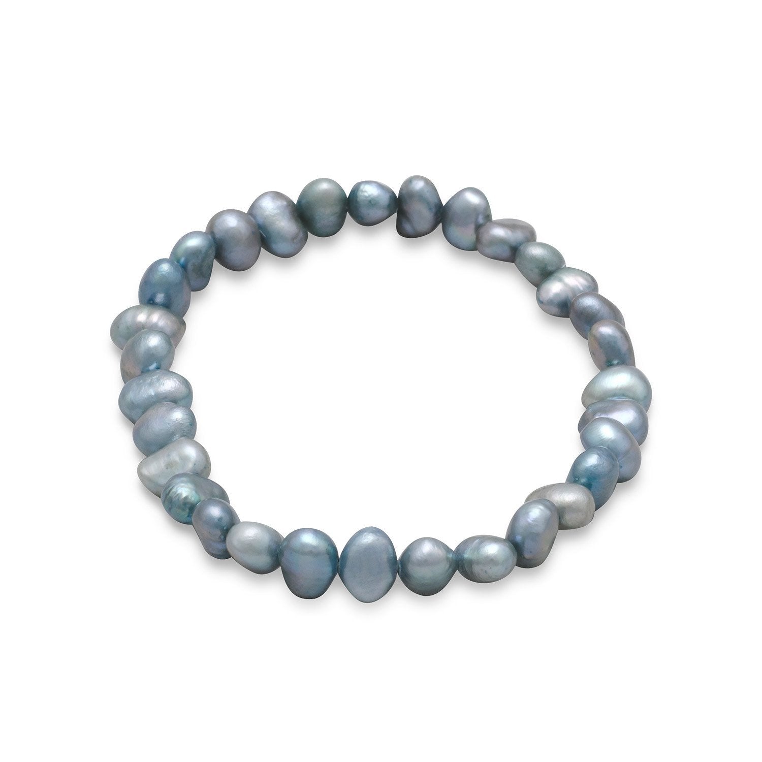 Sage Cultured Freshwater Pearl Stretch Bracelet - Joyeria Lady