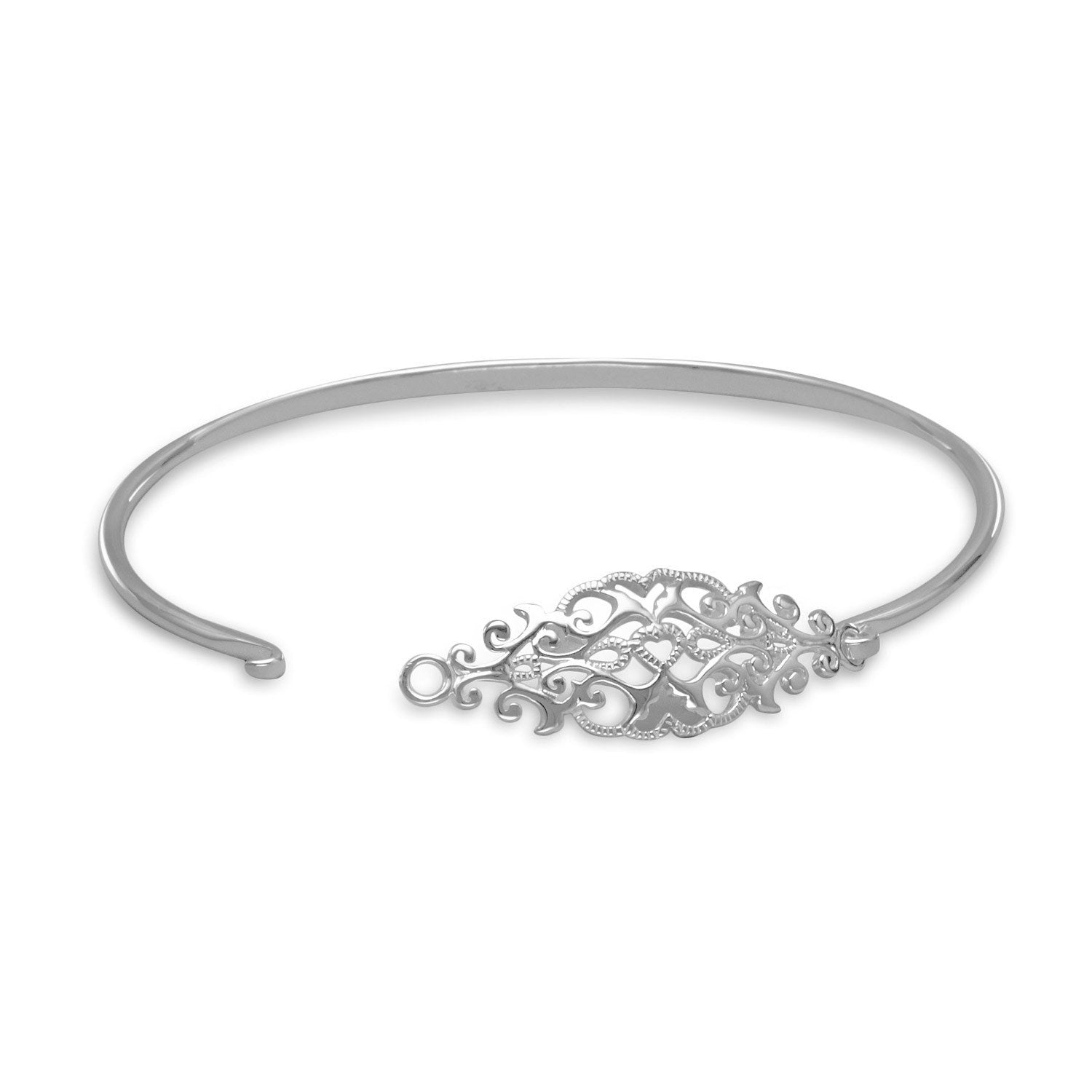 Ornate Cut Out Design Bangle - Joyeria Lady