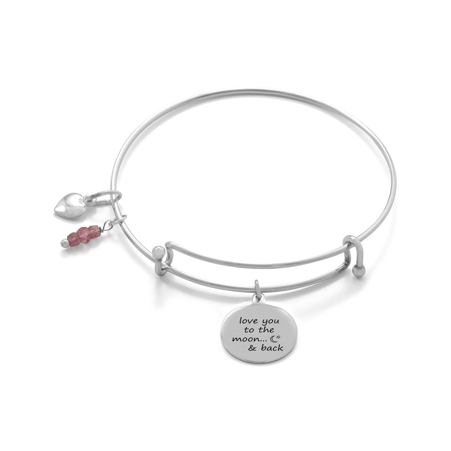 "Love You To The Moon And Back" Bangle - Joyeria Lady