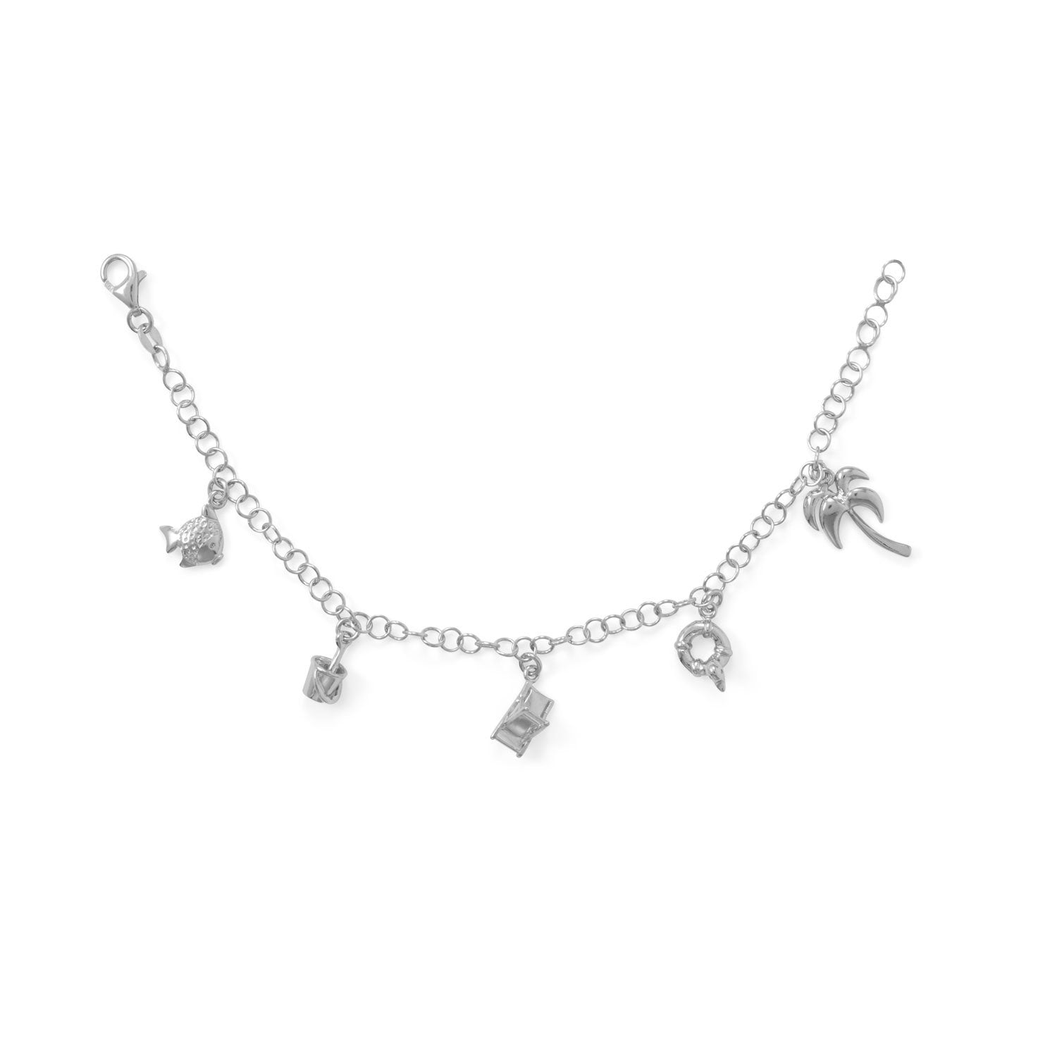 7.5" "Fun in the Sun" Charm Bracelet - Joyeria Lady