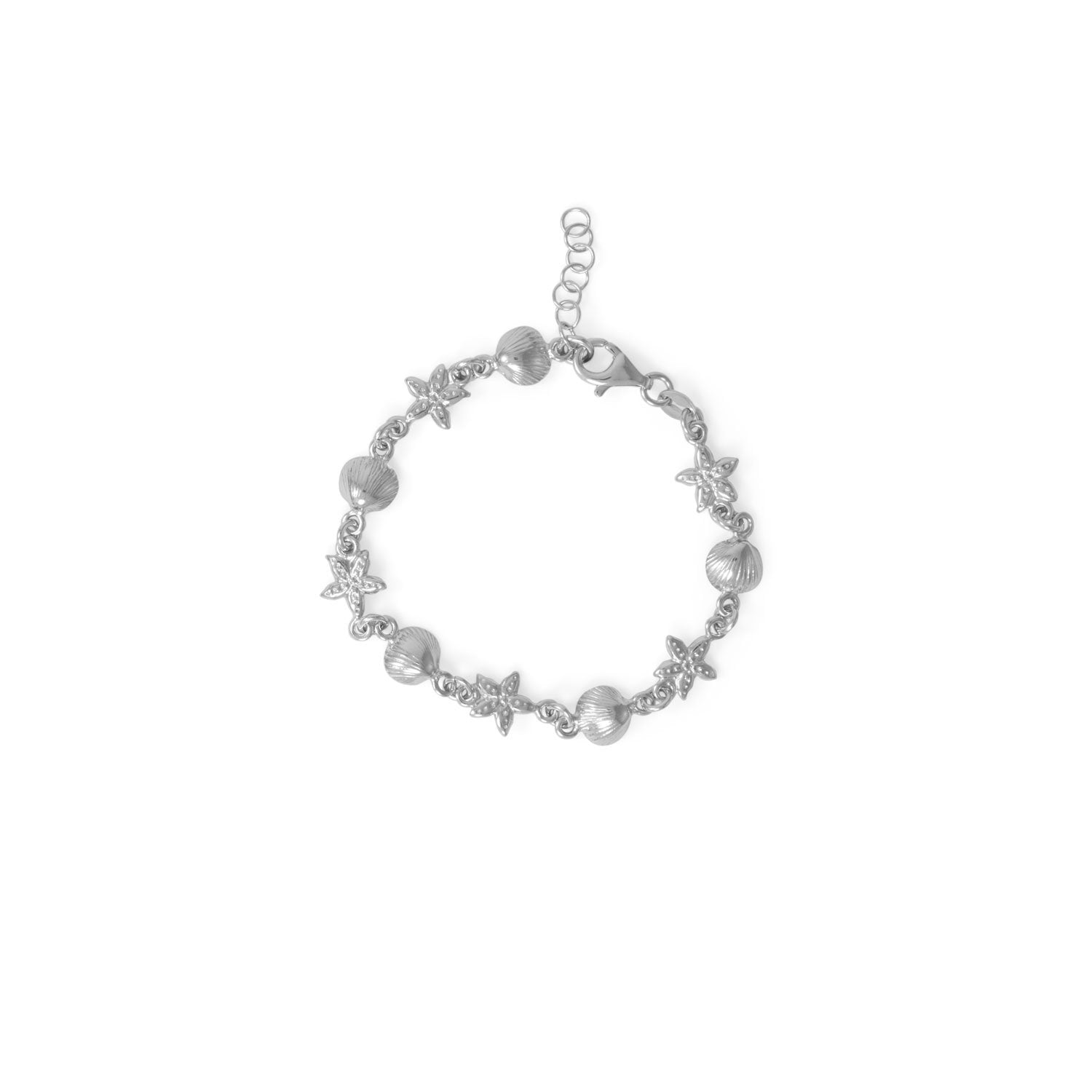 6.5"+1 Shell and Starfish Bracelet - Joyeria Lady