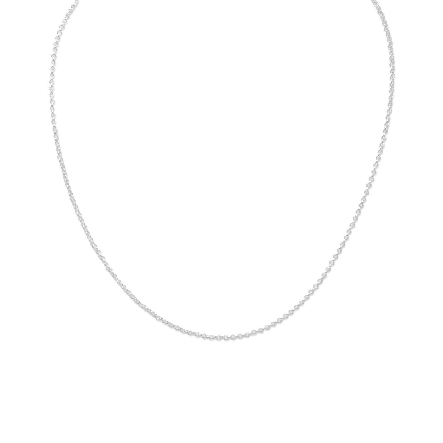 13"+1" Extension Rolo Chain Necklace - Joyeria Lady