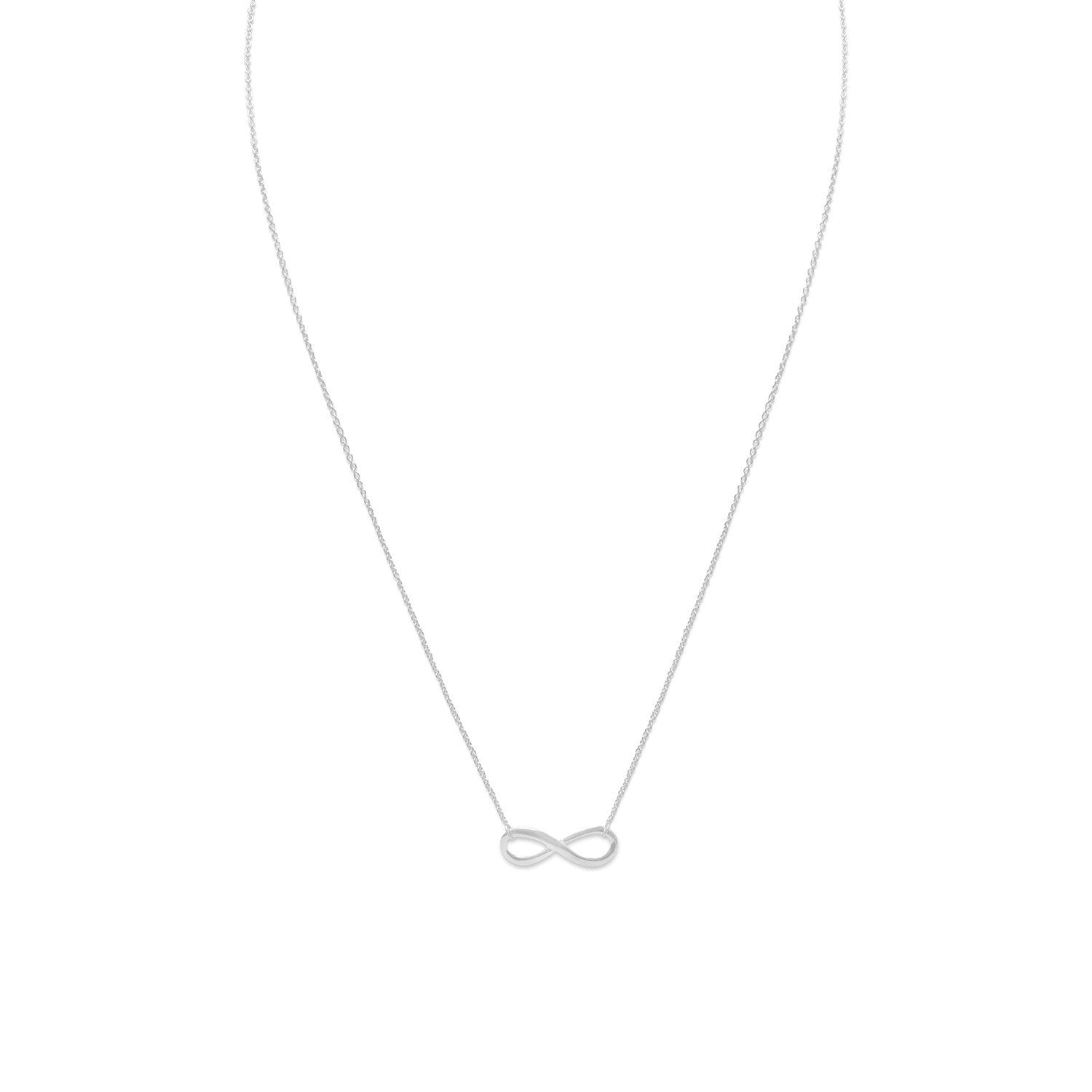 16"+1"+1" "Infinite Love" Infinity Necklace - Joyeria Lady