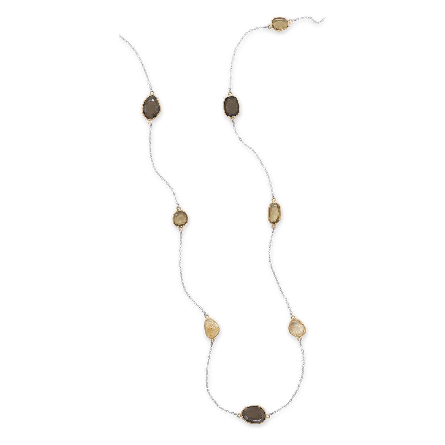 33" Freeform Quartz Necklace - Joyeria Lady