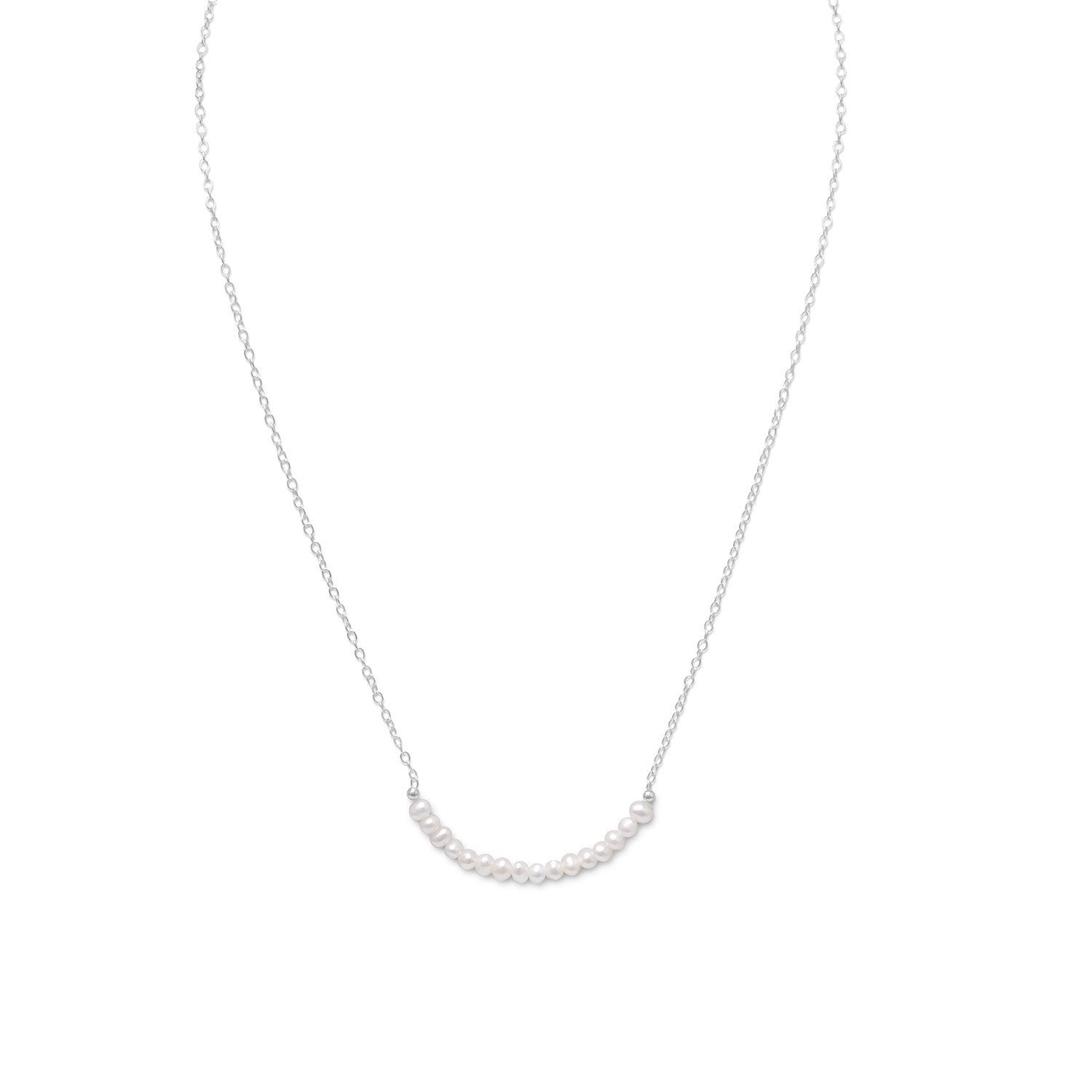 Cultured Freshwater Pearl Necklace - June Birthstone - Joyeria Lady