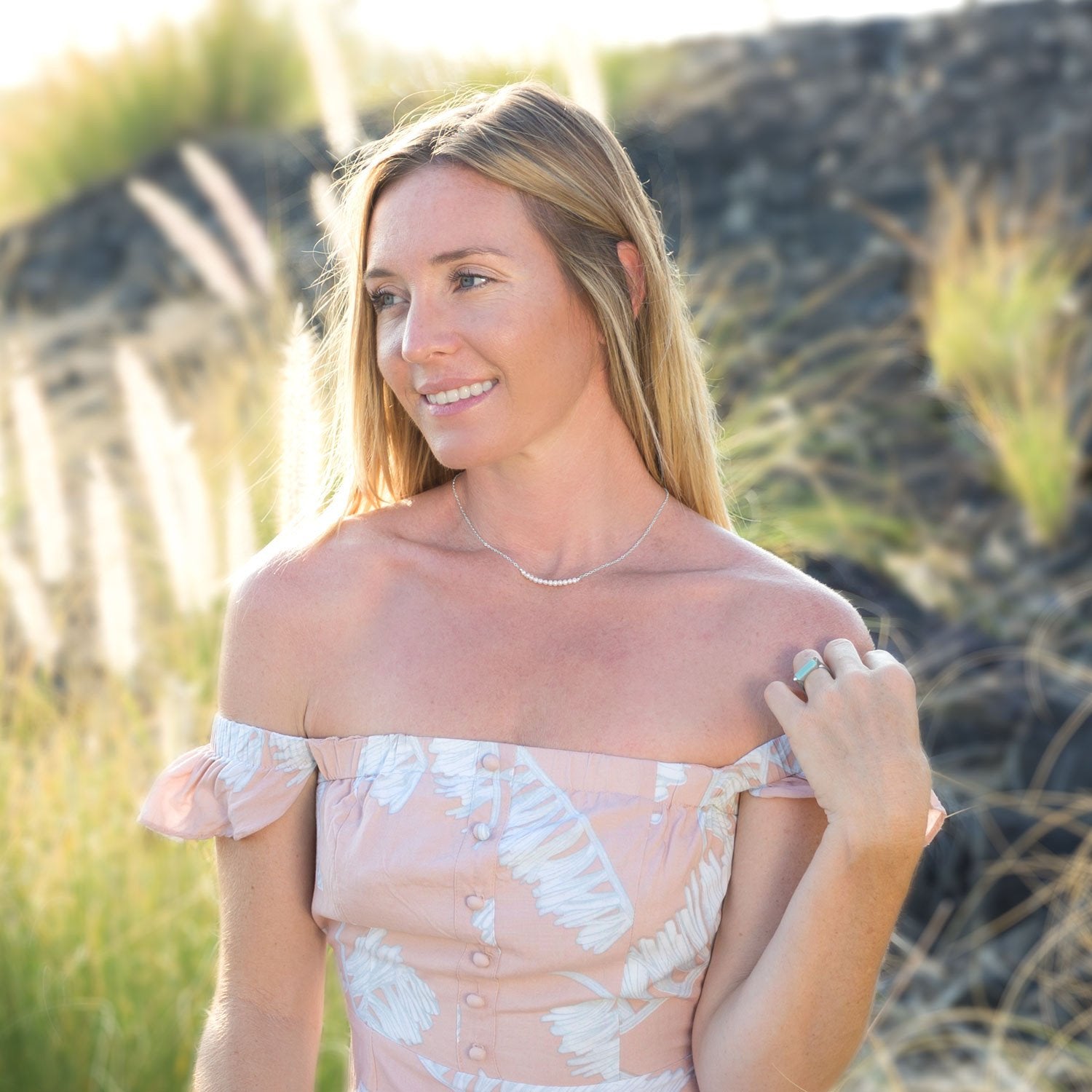 Cultured Freshwater Pearl Necklace - June Birthstone - Joyeria Lady