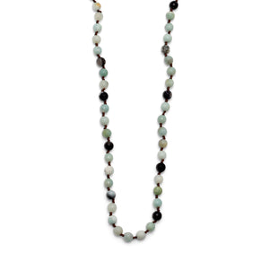 Faceted Amazonite Knotted Necklace - Joyeria Lady