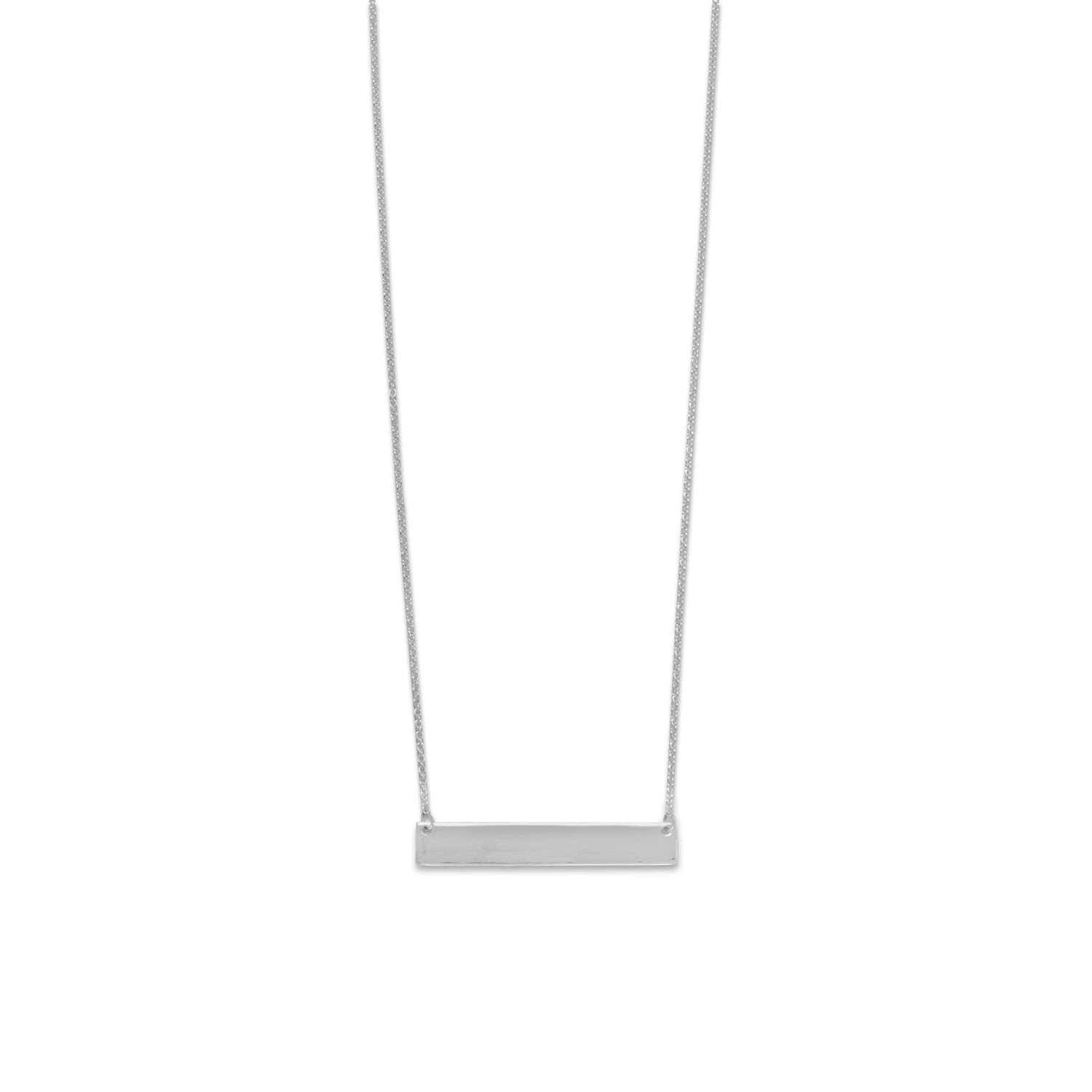 Engravable Bar Necklace - Joyeria Lady