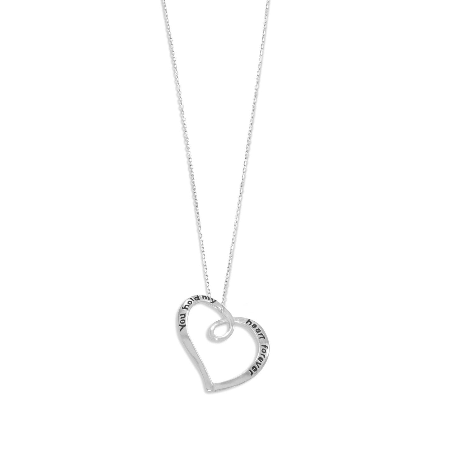 "You Hold My Heart Forever" Necklace - Joyeria Lady