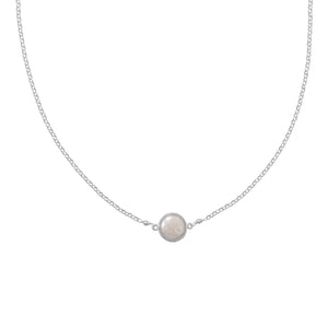 Sweet Simplicity! Cultured Freshwater Coin Pearl Necklace - Joyeria Lady