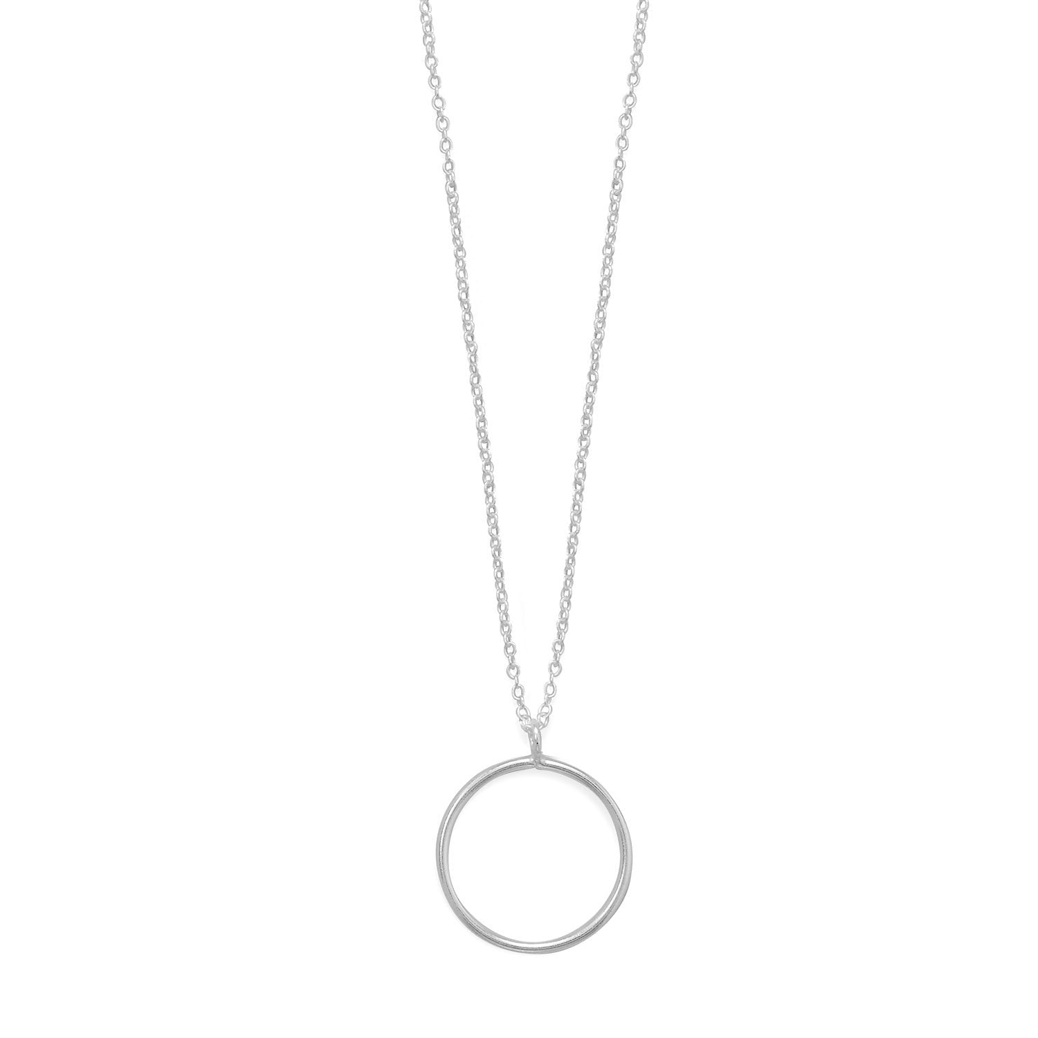 16.5" Small Circle Necklace - Joyeria Lady