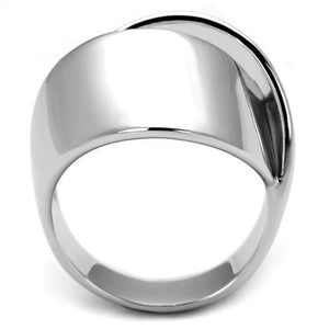 3W1311 Rhodium Brass Ring with No Stone in No Stone