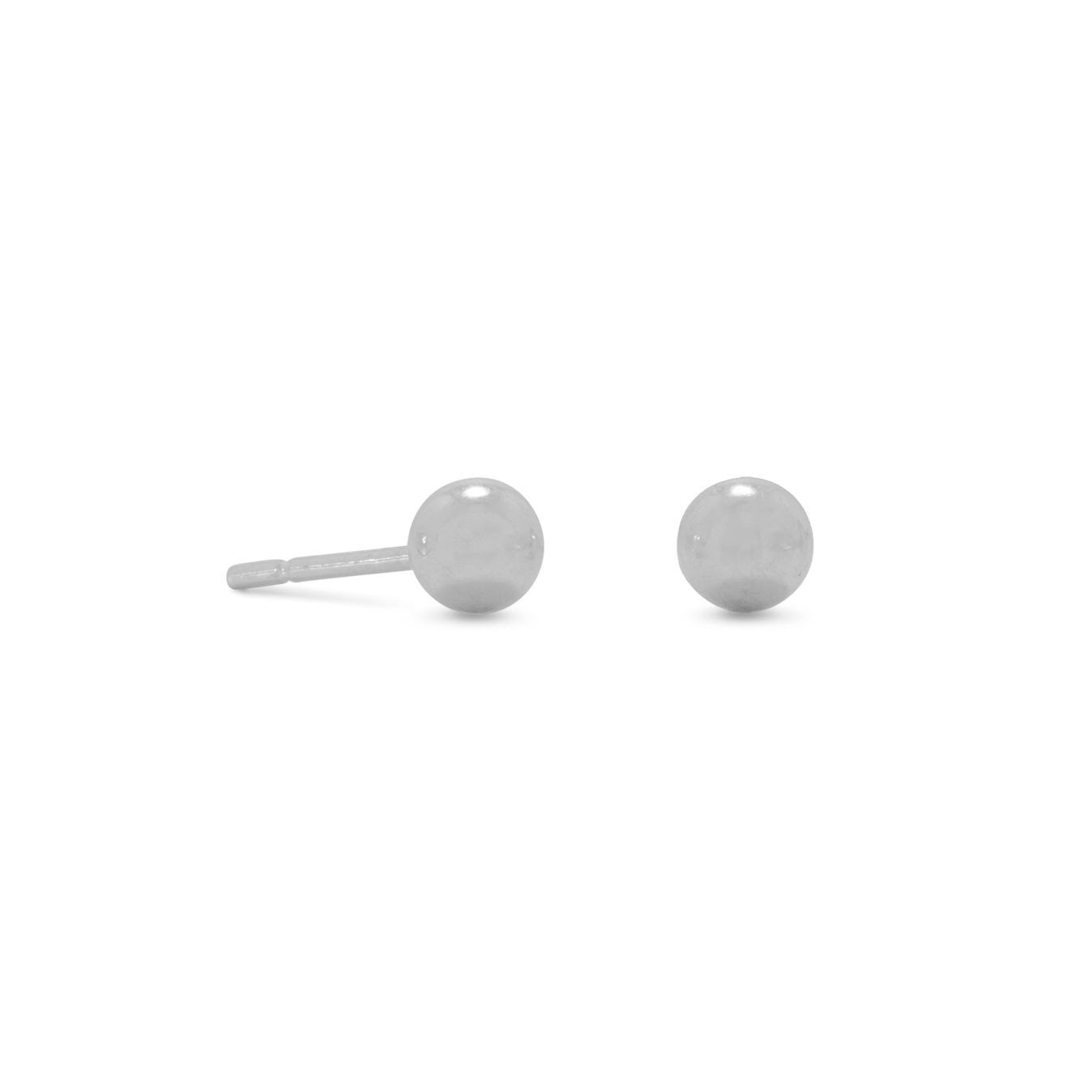 4mm Ball Stud Earrings - Joyeria Lady