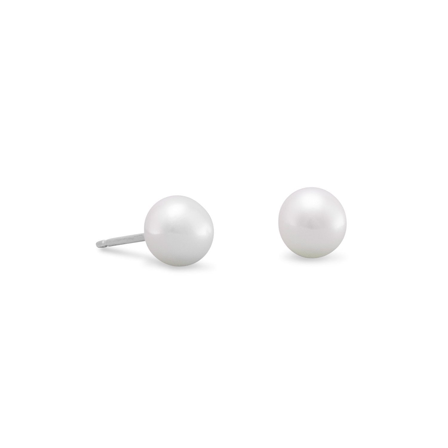 4mm-5mm Cultured Freshwater Pearl Stud Earrings - Joyeria Lady
