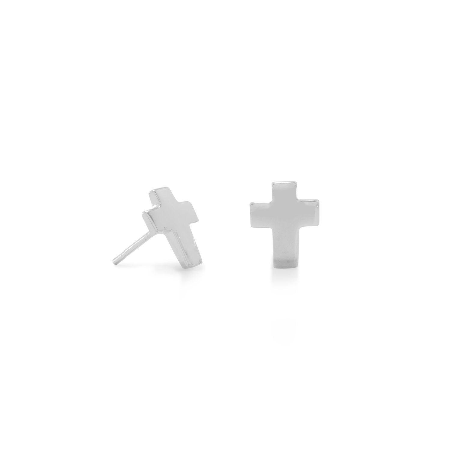 Cross Stud Earrings - Joyeria Lady
