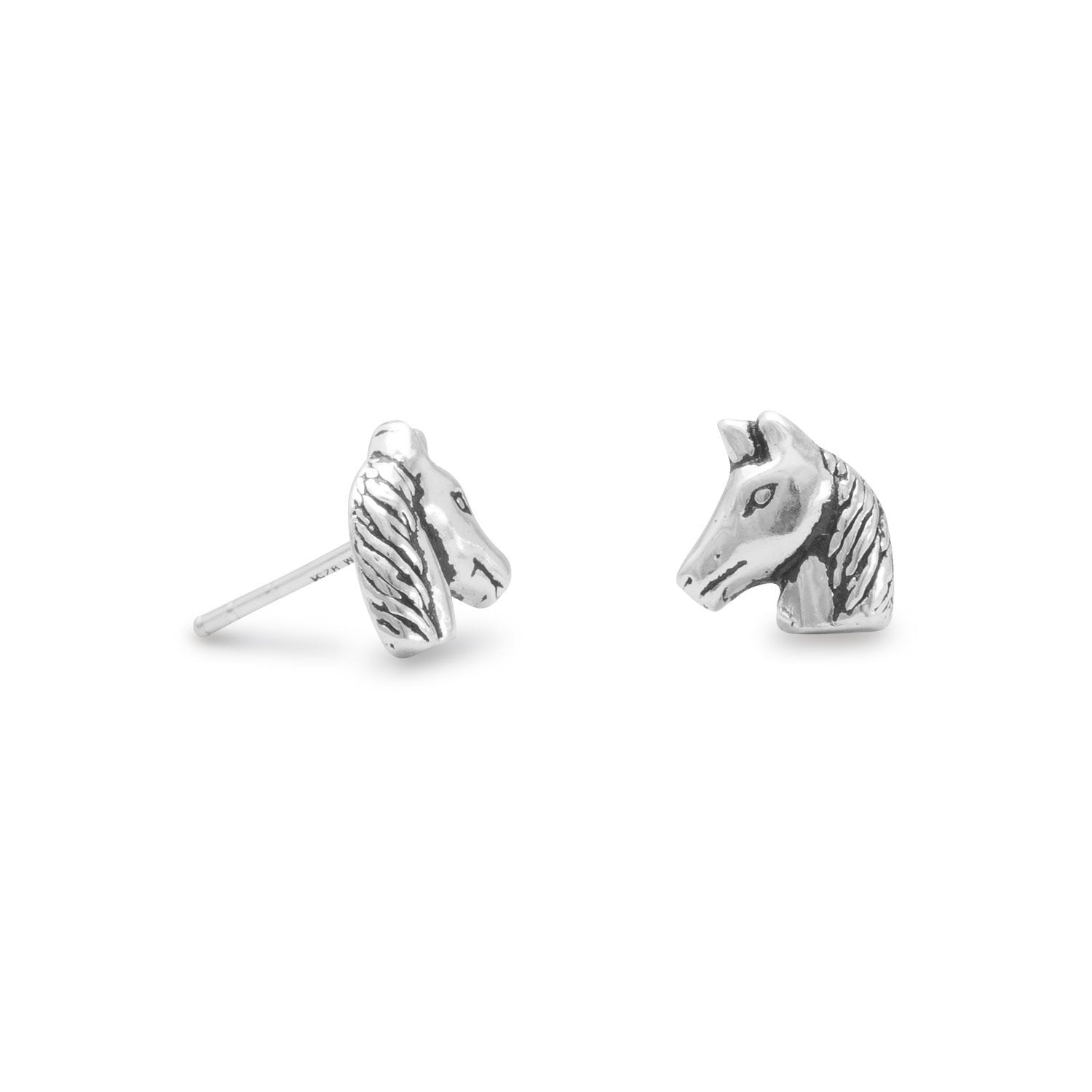 Horse Head Stud Earrings - Joyeria Lady