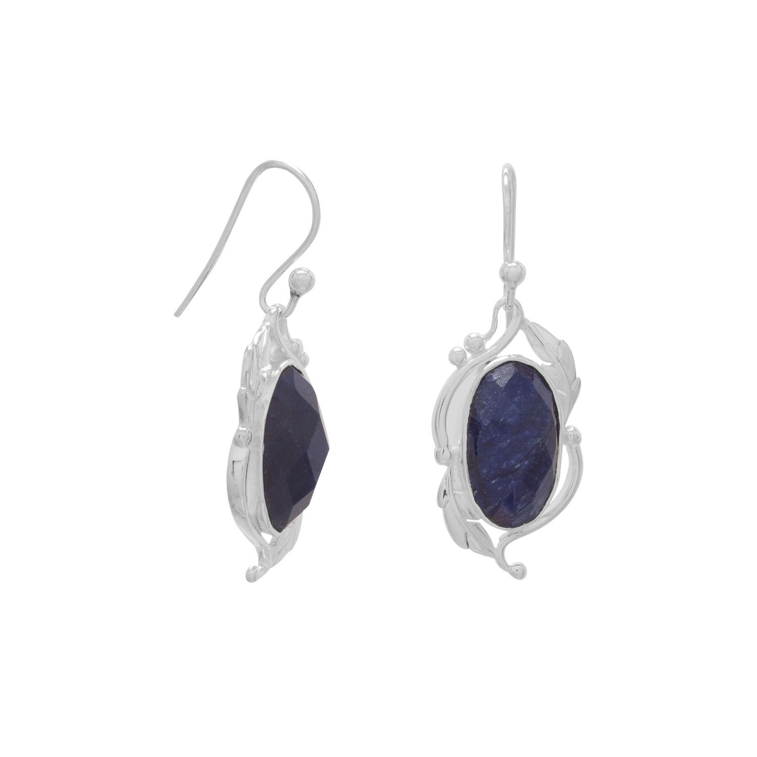 Oval Corundum Earrings - Joyeria Lady