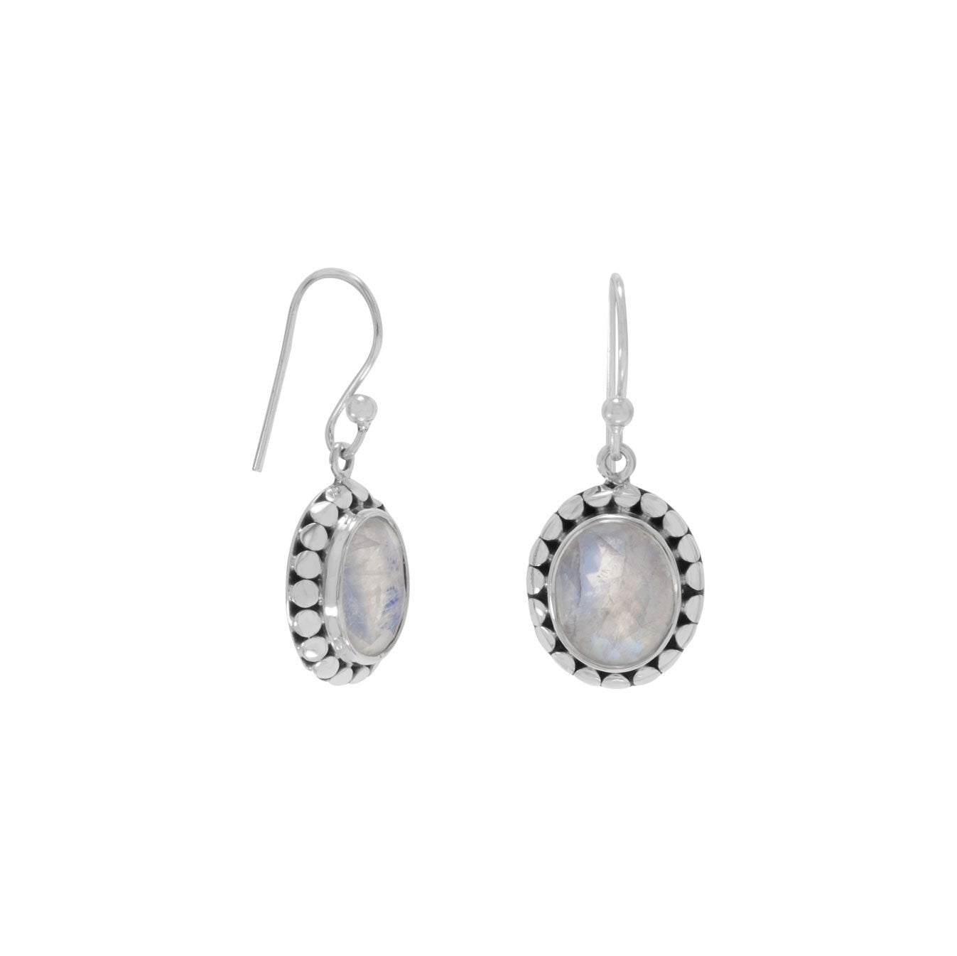 Rainbow Moonstone Earrings - Joyeria Lady