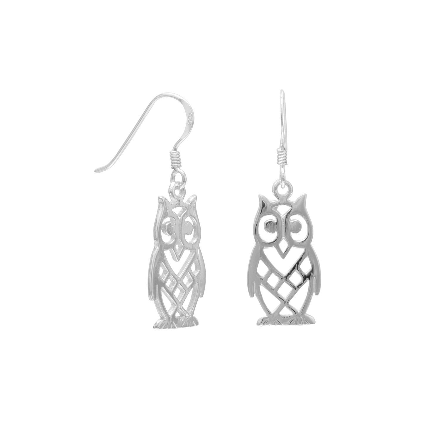 Cut Out Owl Earrings - Joyeria Lady