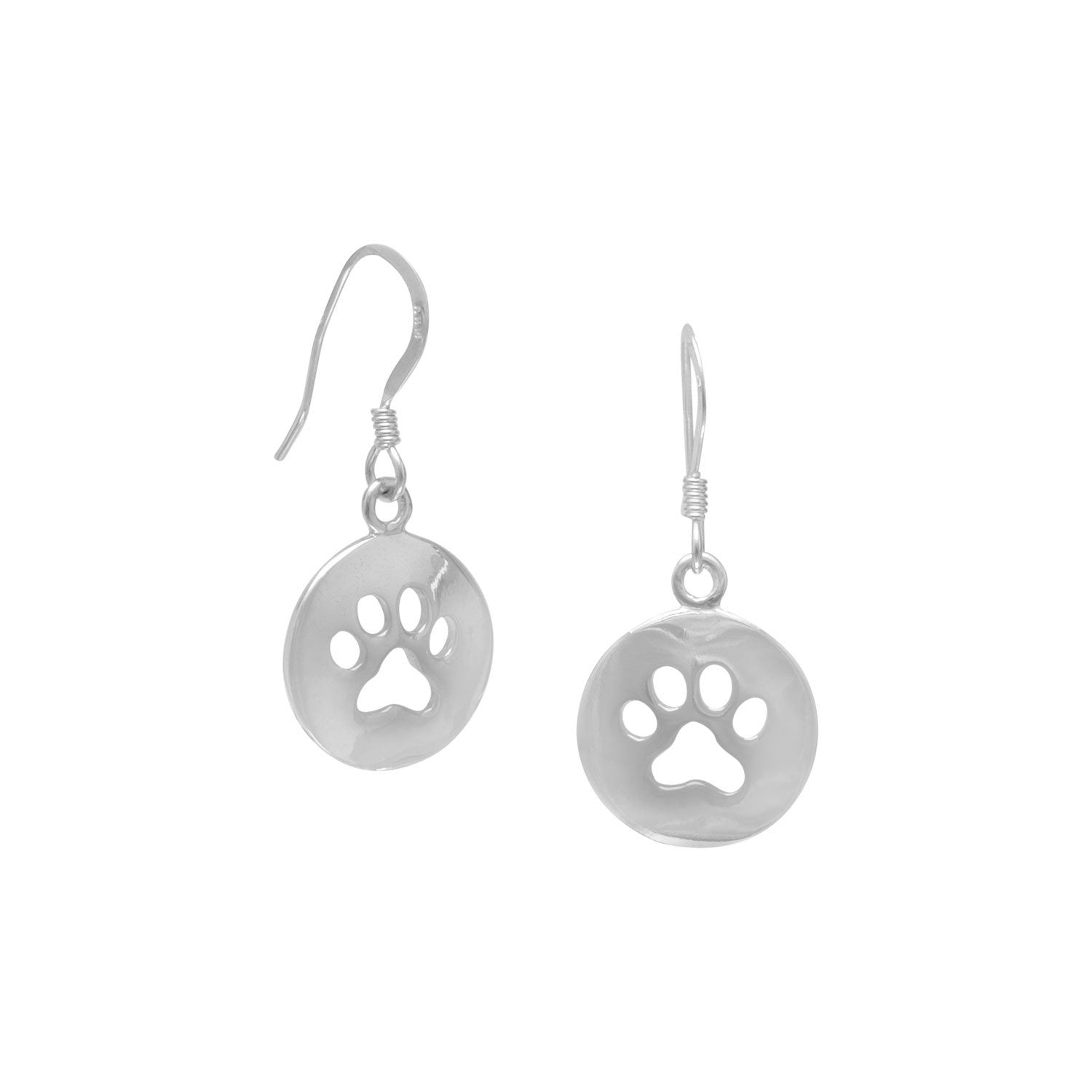 Cut Out Paw Print Earrings - Joyeria Lady