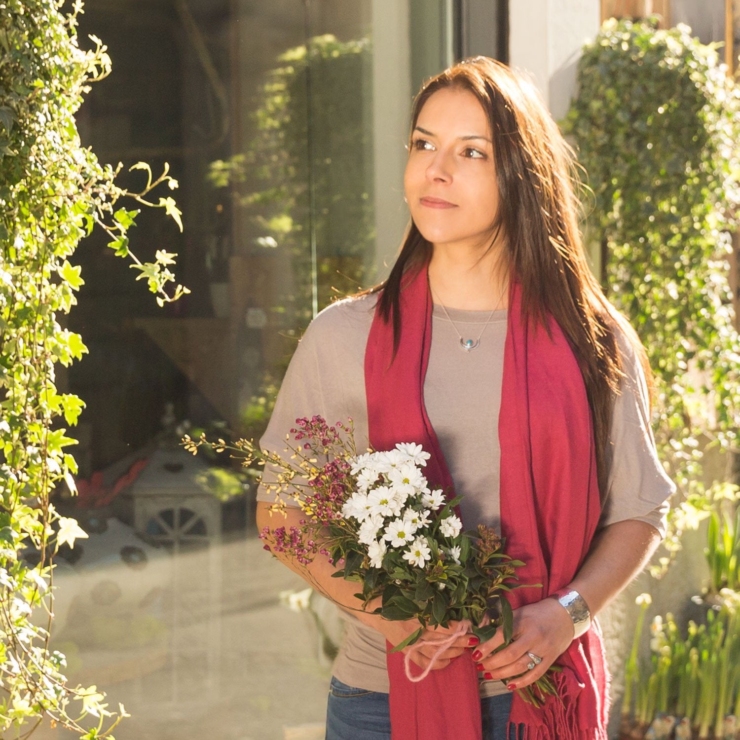 Southwest Style Reconstituted Turquoise Stud Earrings - Joyeria Lady