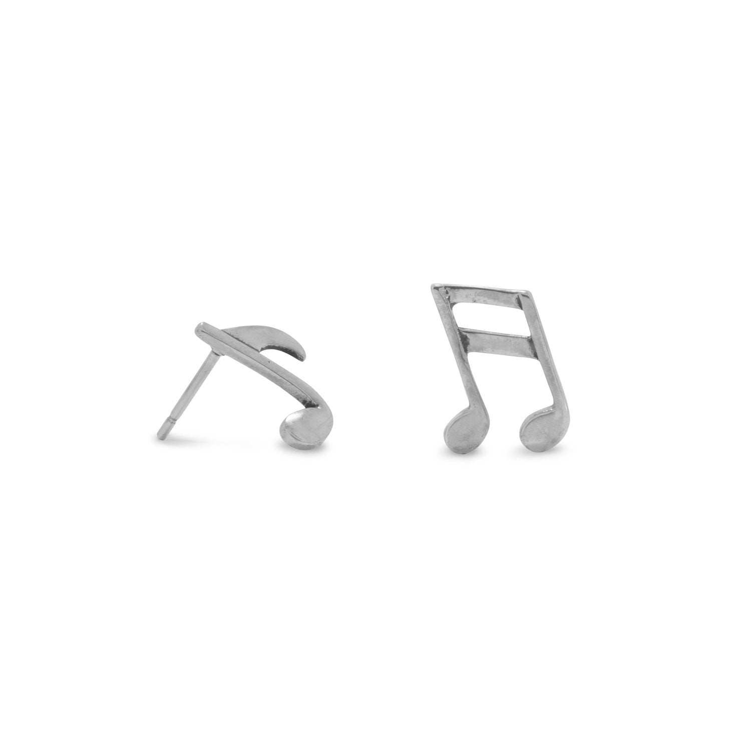 Oxidized Musical Notes Earrings - Joyeria Lady