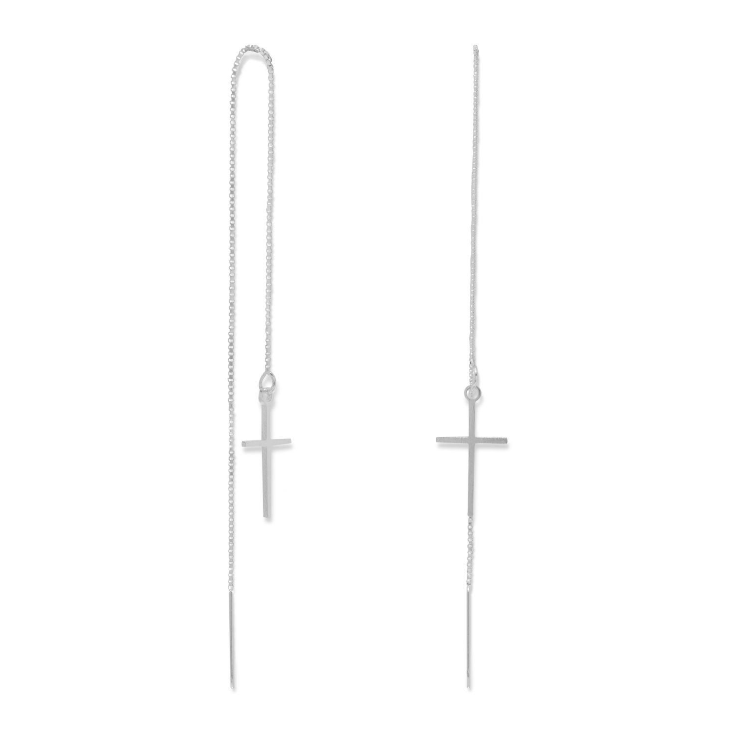 Cross Threader Earrings - Joyeria Lady