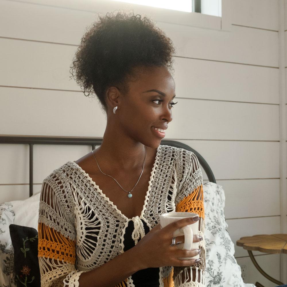 025 Rhodium Plated Snake Chain Necklace (1mm) - Joyeria Lady