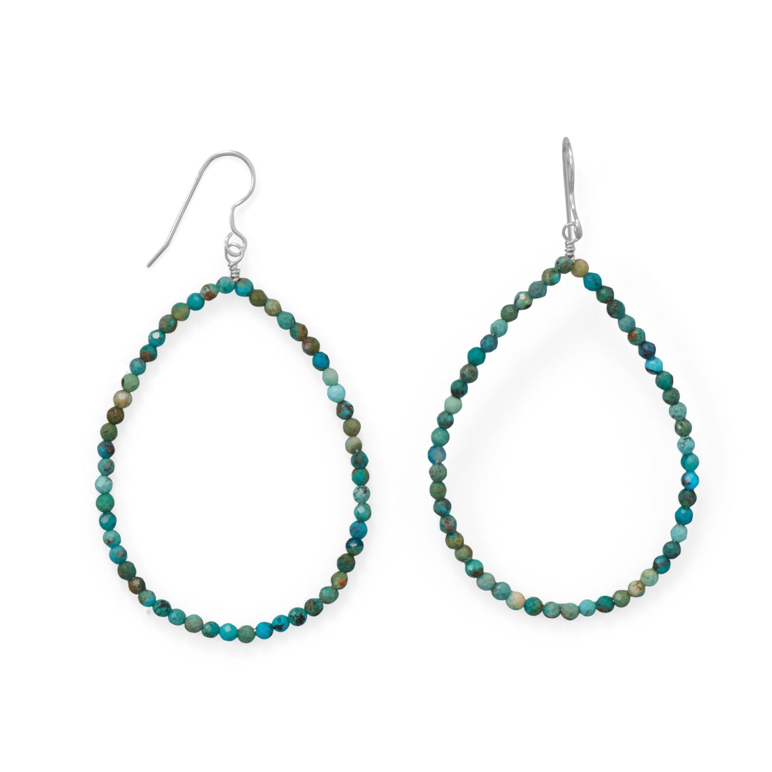 Ooh La La! Natural Turquoise Statement Earrings - Joyeria Lady
