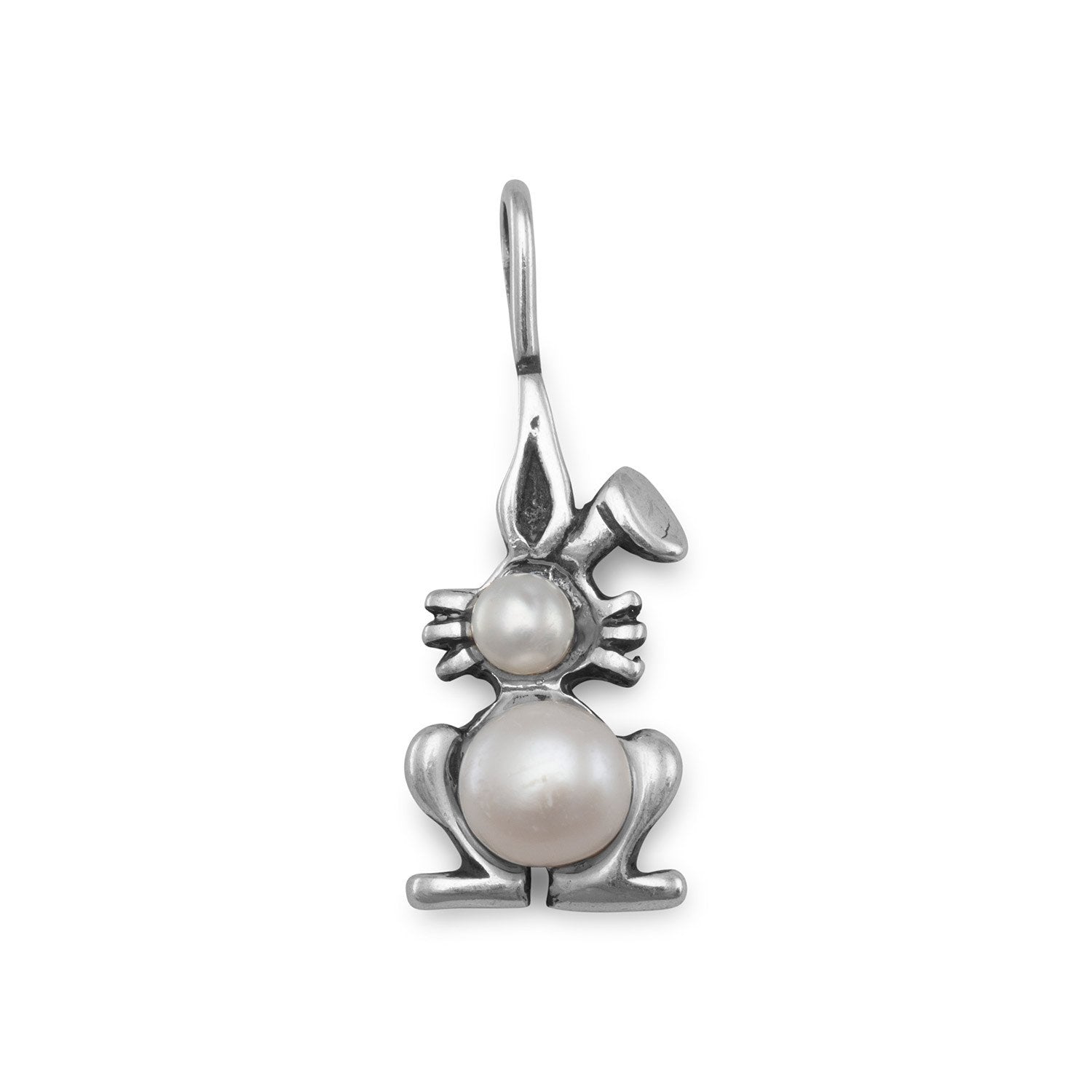 Cultured Freshwater Pearl Bunny Pendant - Joyeria Lady