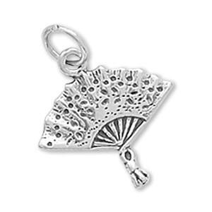 Victorian Fan Charm - Joyeria Lady