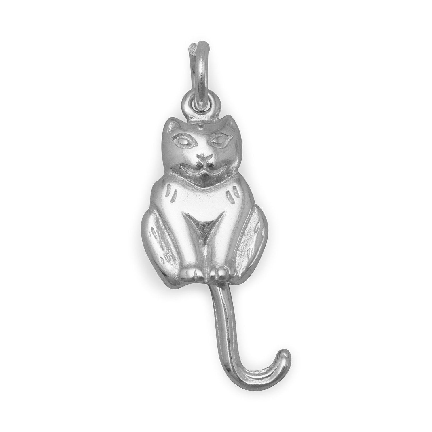 Cat with Movable Tail Charm - Joyeria Lady