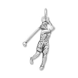 Female Golfer Charm - Joyeria Lady