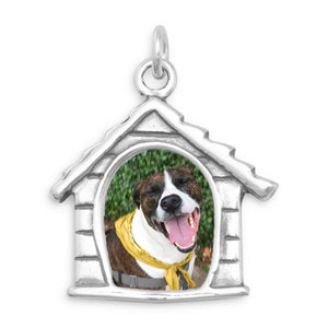 Dog House Picture Frame Charm - Joyeria Lady