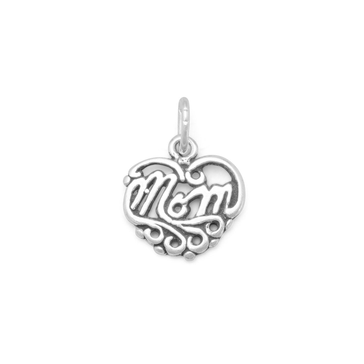 Mom Heart Charm - Joyeria Lady