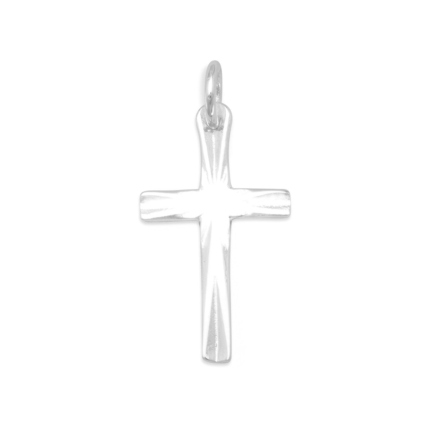 Diamond Cut Cross Pendant - Joyeria Lady
