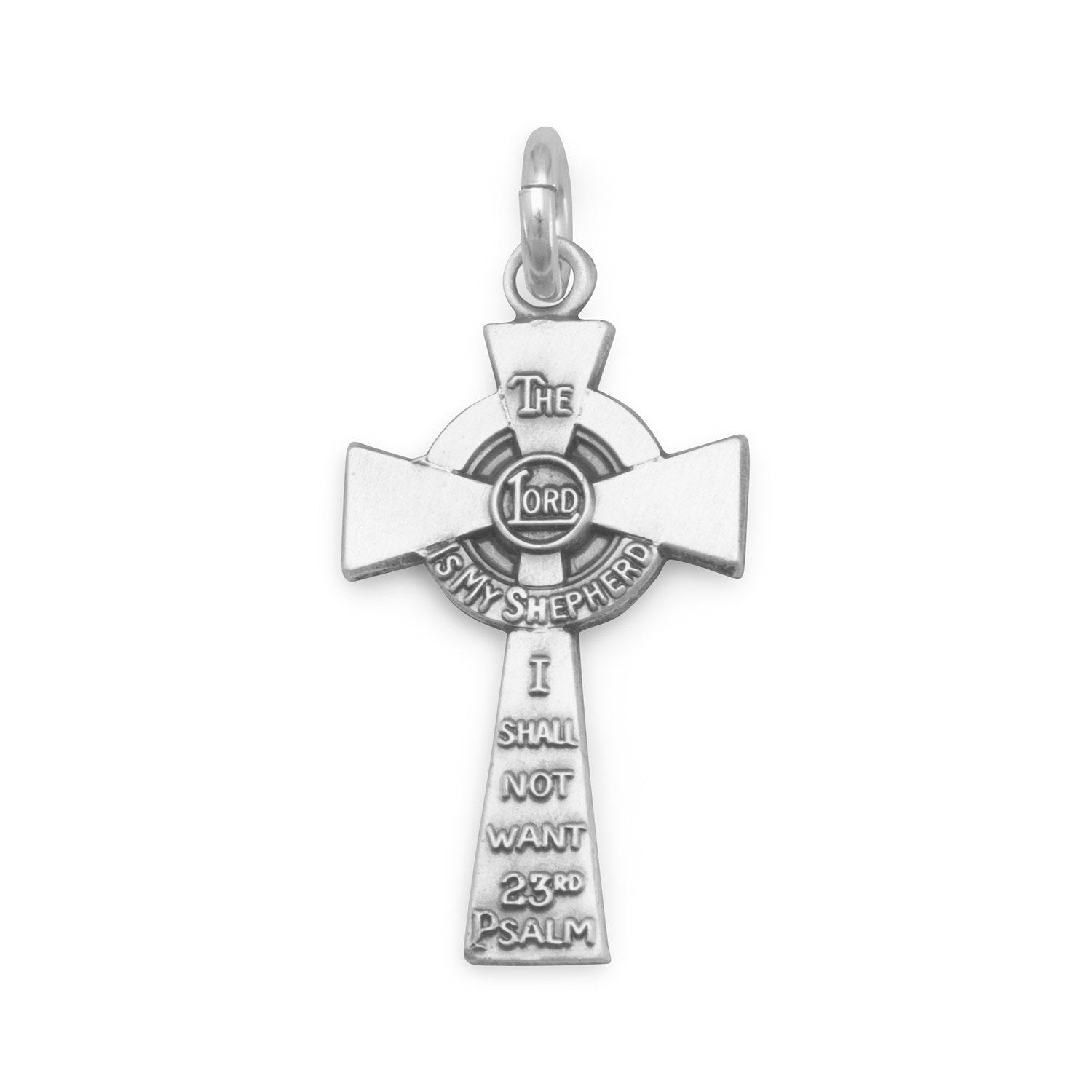23rd Psalm Cross Charm - Joyeria Lady