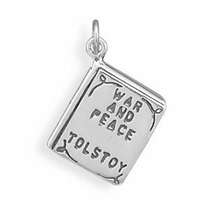 War and Peace Book Charm - Joyeria Lady
