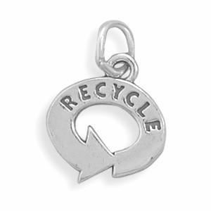 Recycle Symbol Charm - Joyeria Lady