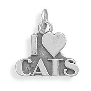 I Love Cats Charm - Joyeria Lady