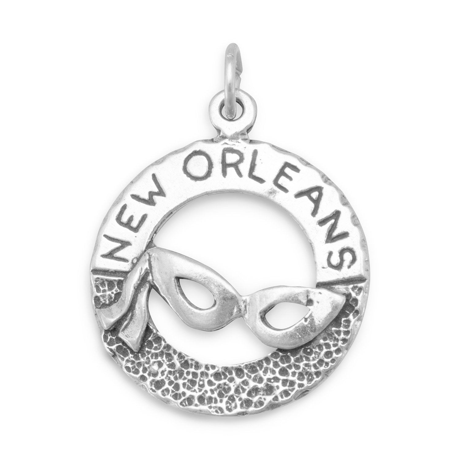 New Orleans with Mardi Gras Mask Charm - Joyeria Lady