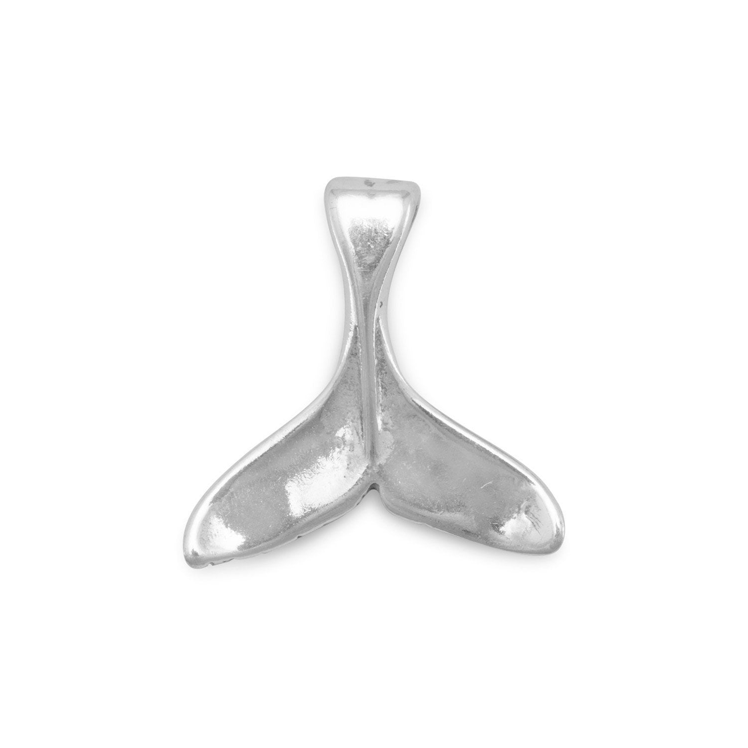 Oxidized Whale Tail Charm - Joyeria Lady